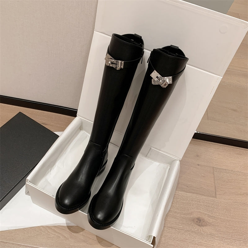 High-Knee Riding Boots